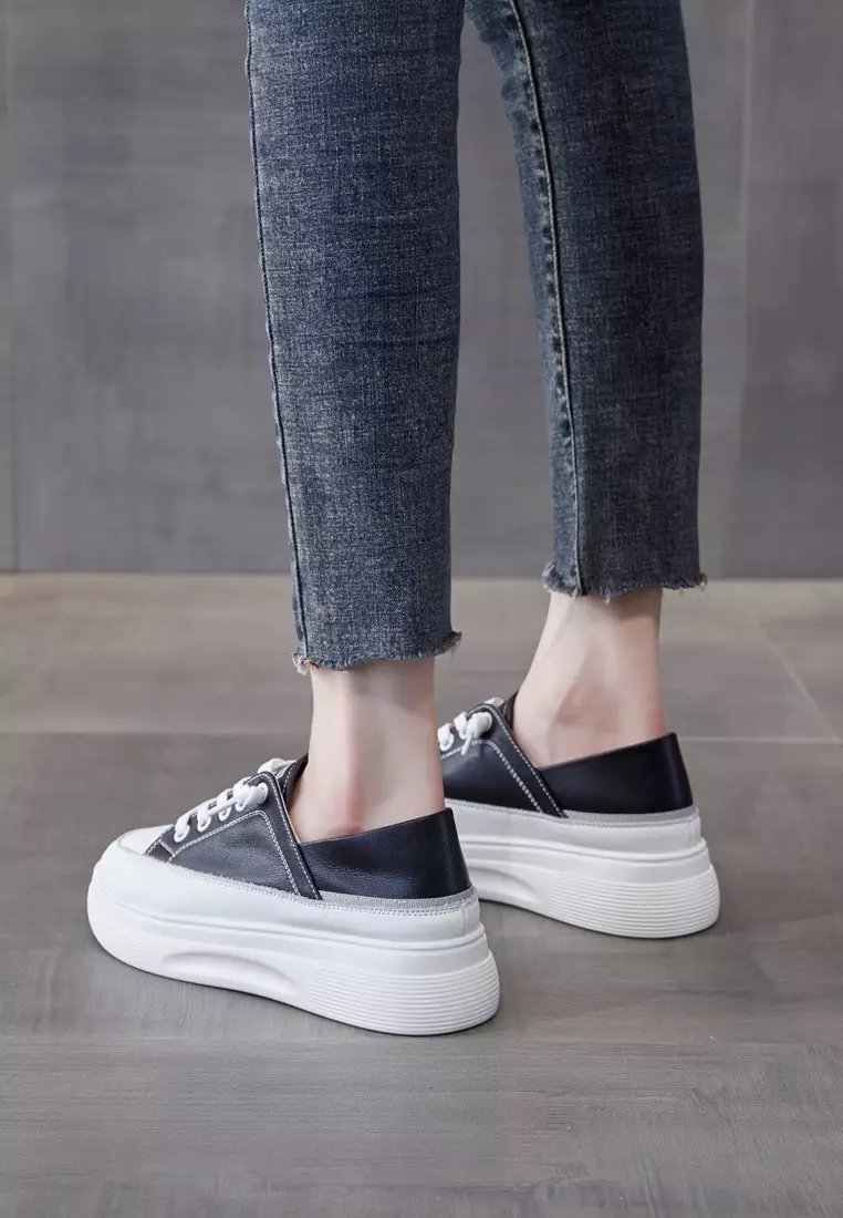 Platform Split Leather Sneakers RX2516