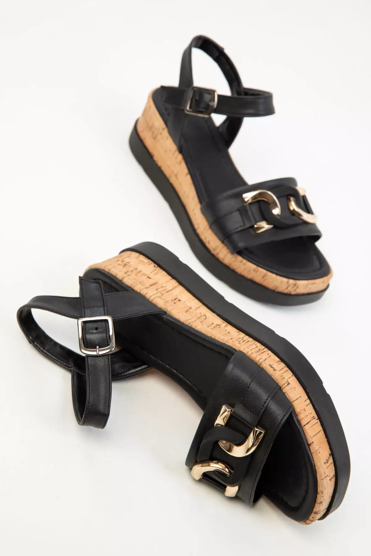 Women's Black Sandals 20326