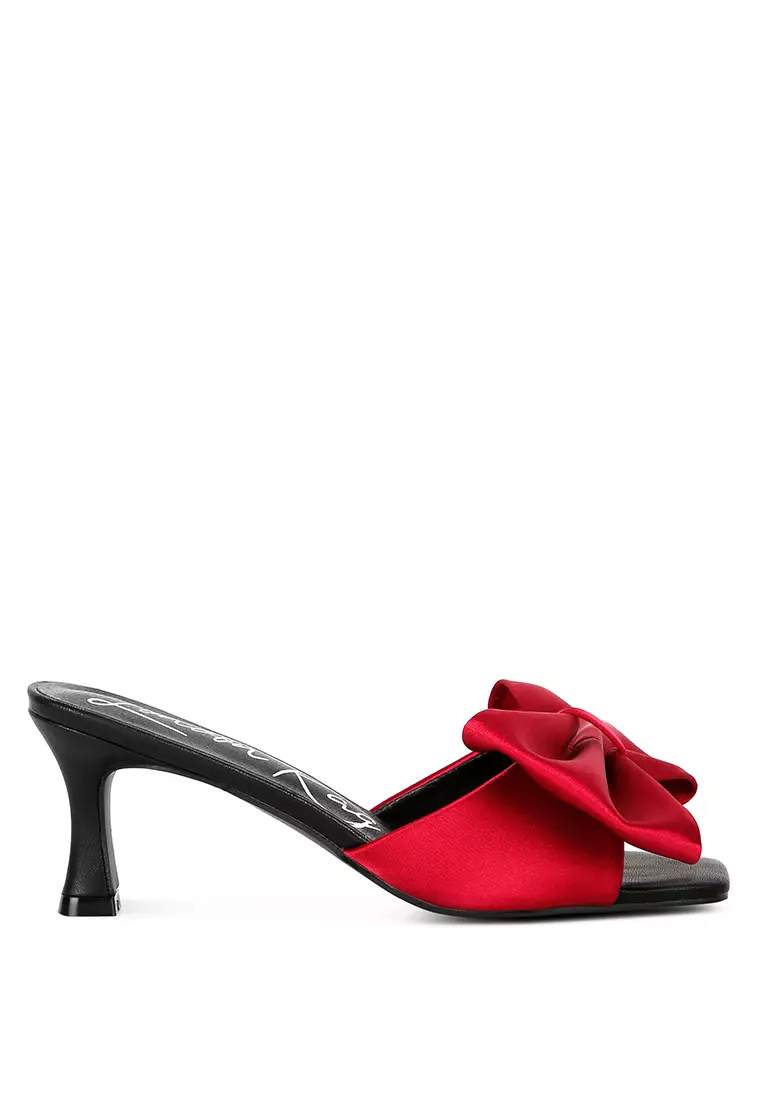 burgundy sandals mid heel