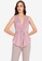 ZALORA WORK pink Front Knotted Blouse 6B61EAA4A3F006GS_1