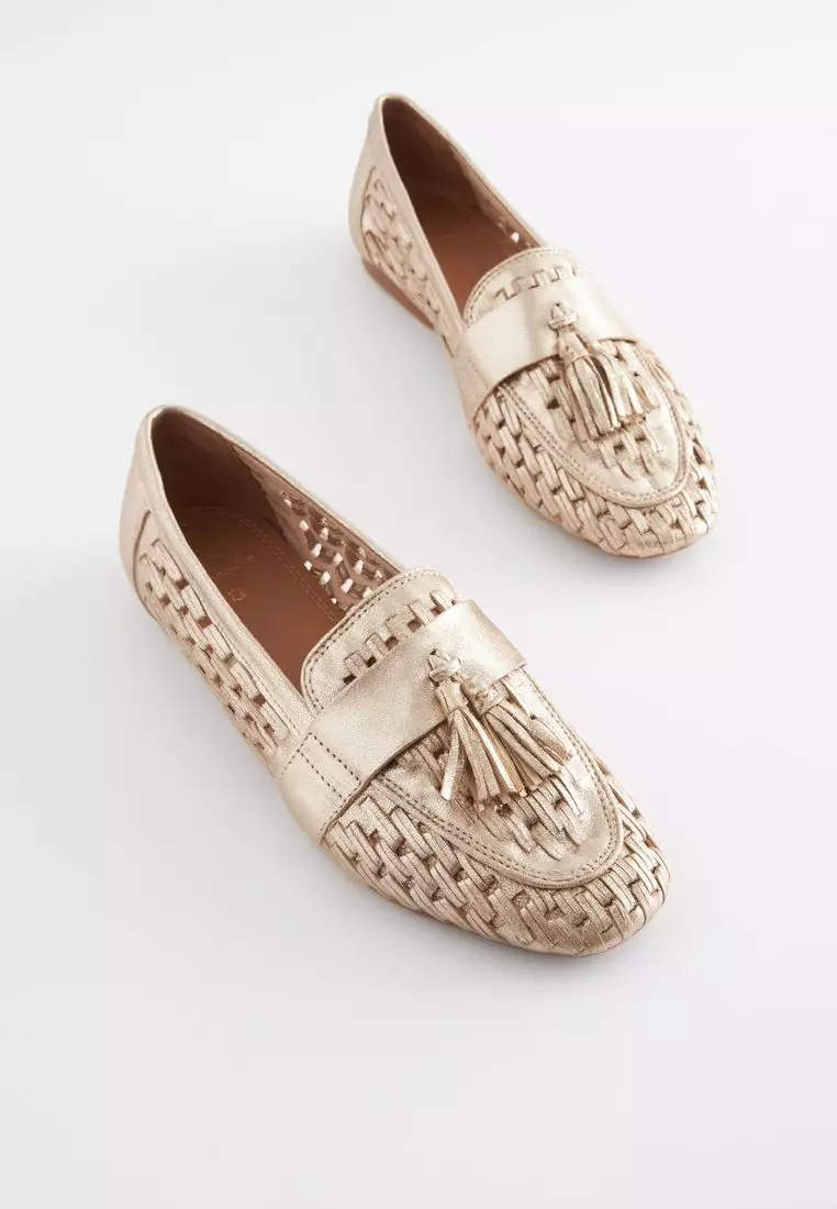 Next on sale white loafers