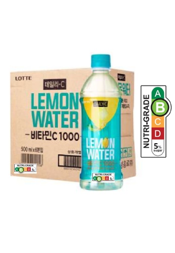 Lotte Chilsung Beverage Lotte Daily-C Lemon Vitamin Water - Pack (6 x 500ml) 8CD93ES81B8051GS_1