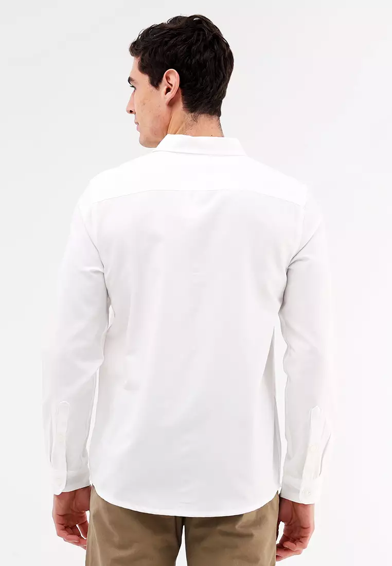 Woven Polo Long Sleeve