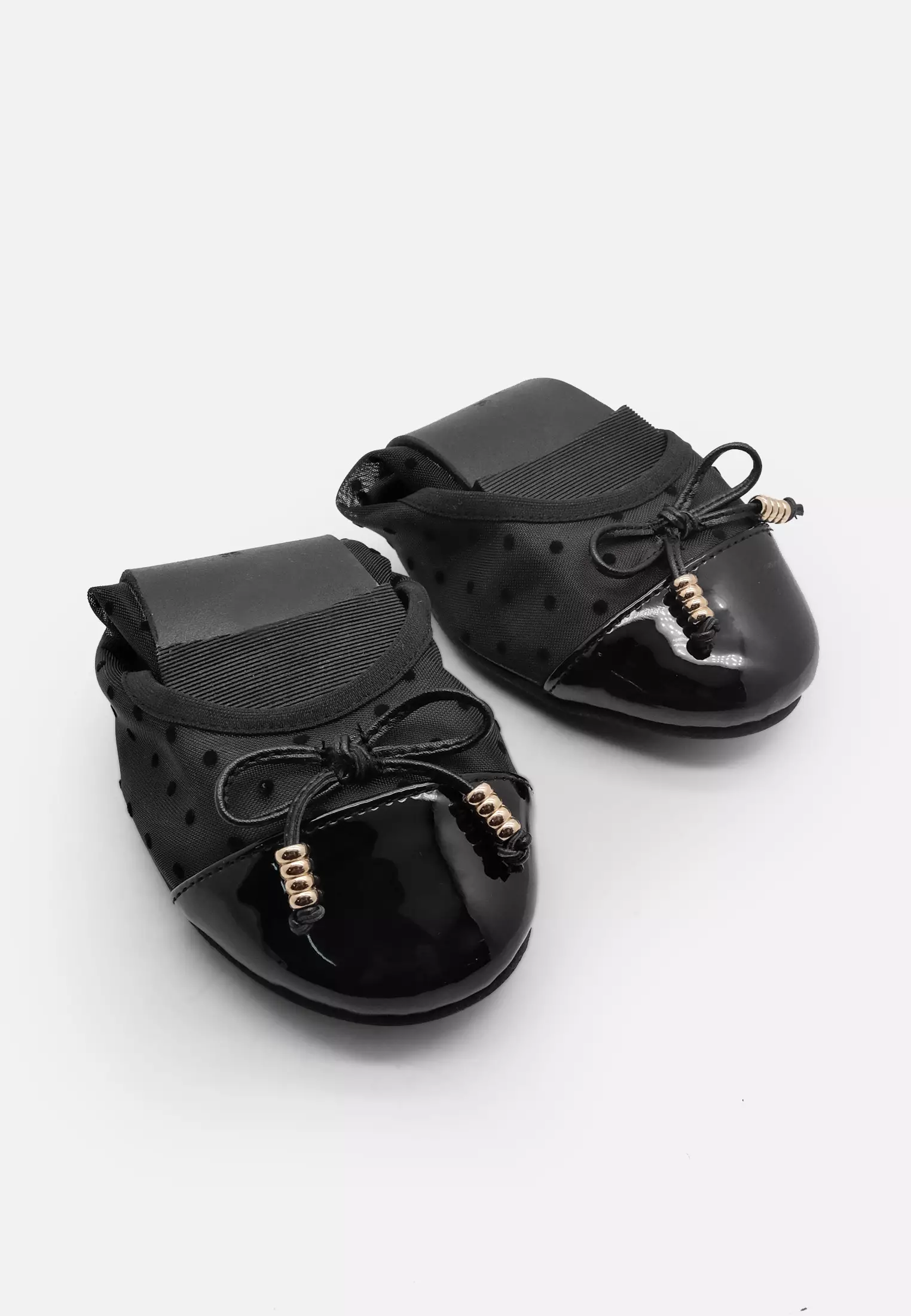Polka Foldable Ballerina Flat Shoes