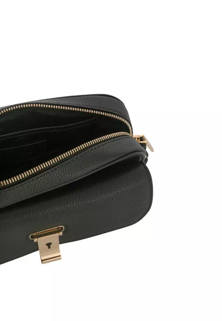 Grain Calfskin Leather Crossbody Bag