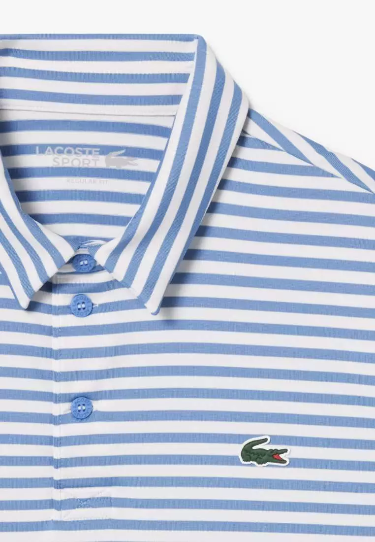 Regular Fit Ultra Dry Striped Golf Polo Shirt