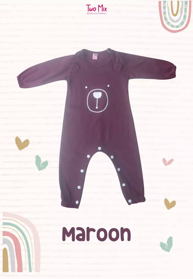 Two Mix Baju Jumper Bayi Unisex / Hansop Baju Bayi Kaos Katun 0-2 Tahun 4293