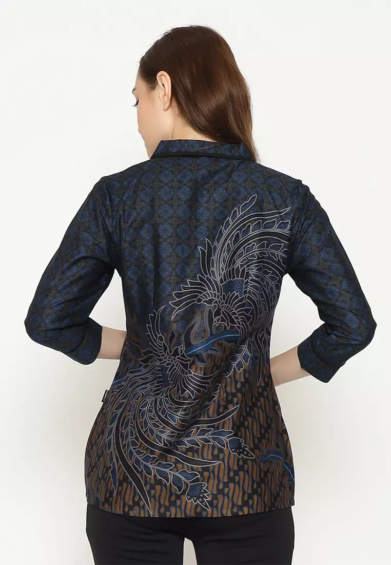 Hadinata Batik Wanita Superfine Blouse Lavanya Luvan