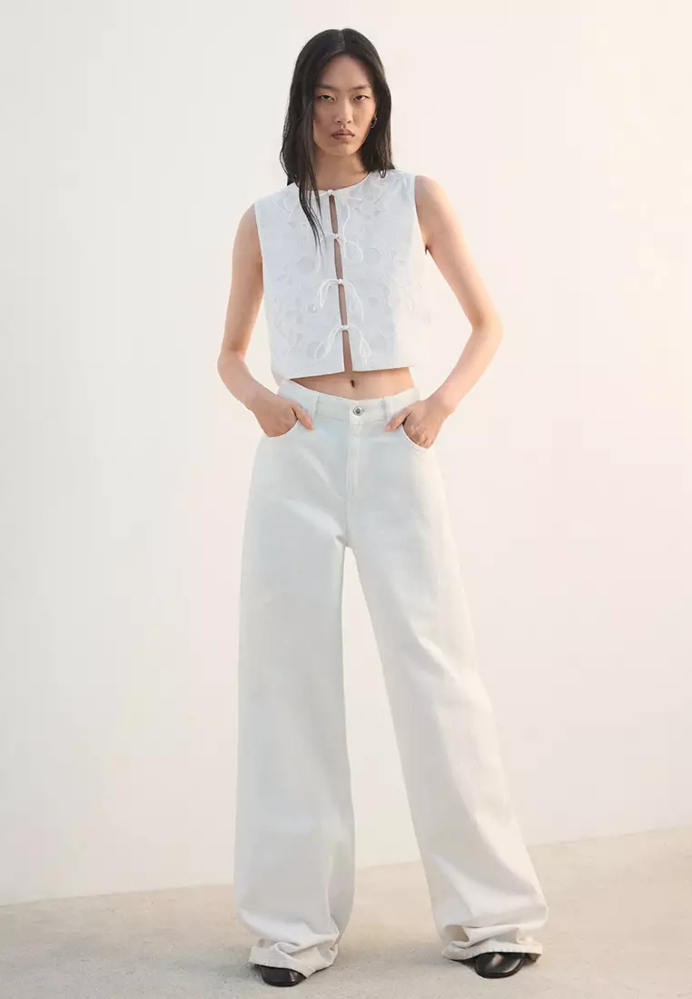 Embroidered Waistcoat With Bows