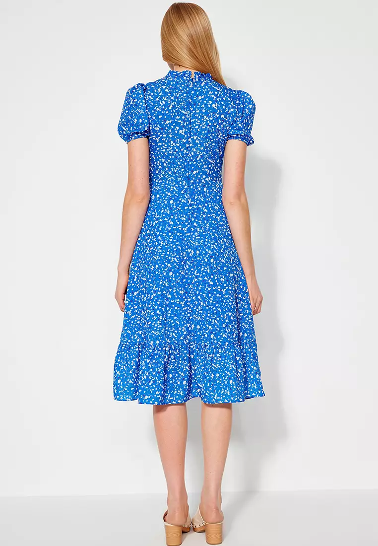 Floral Midi Woven Dress