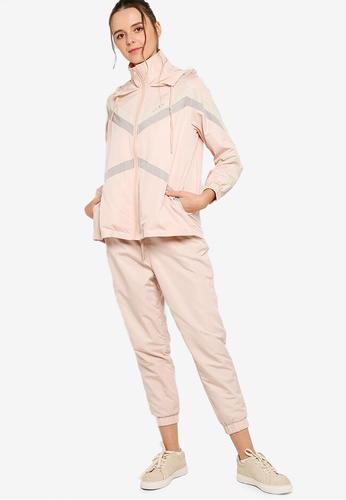 Lubna brown and multi Colorblock Sport Co-Ord Set 2CAFFAAA095DCBGS_1