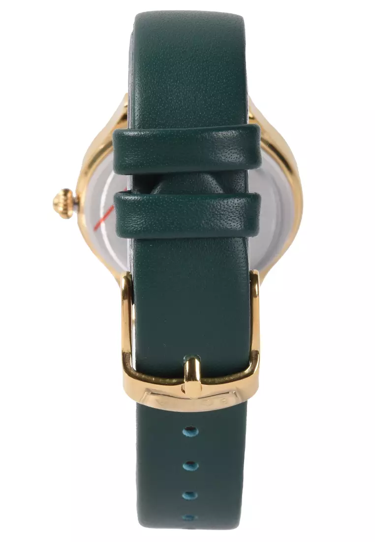 Bonia Sapphire - Jam Tangan Wanita - Gold - Green Leather Strap - BNB10677-2292S