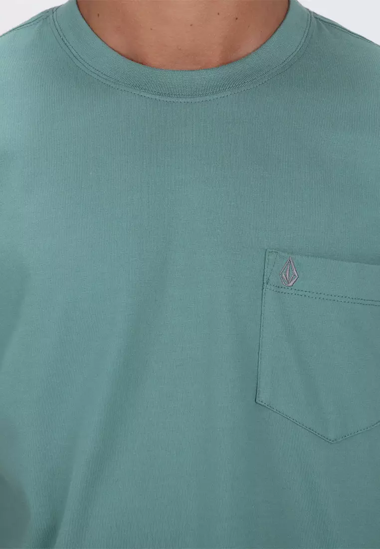 MSL SOLID POCKET SHORT SLEEVE TEE PETROL