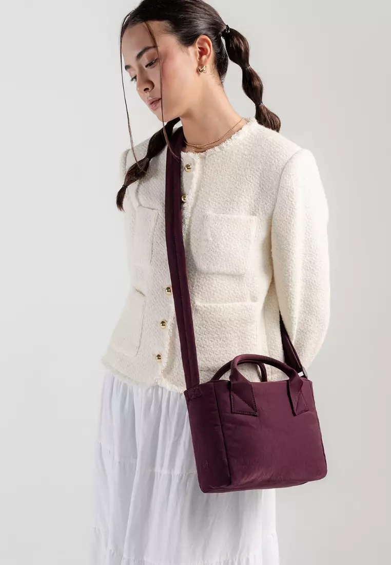 Poofah Mini Tote Bag - Blood Red