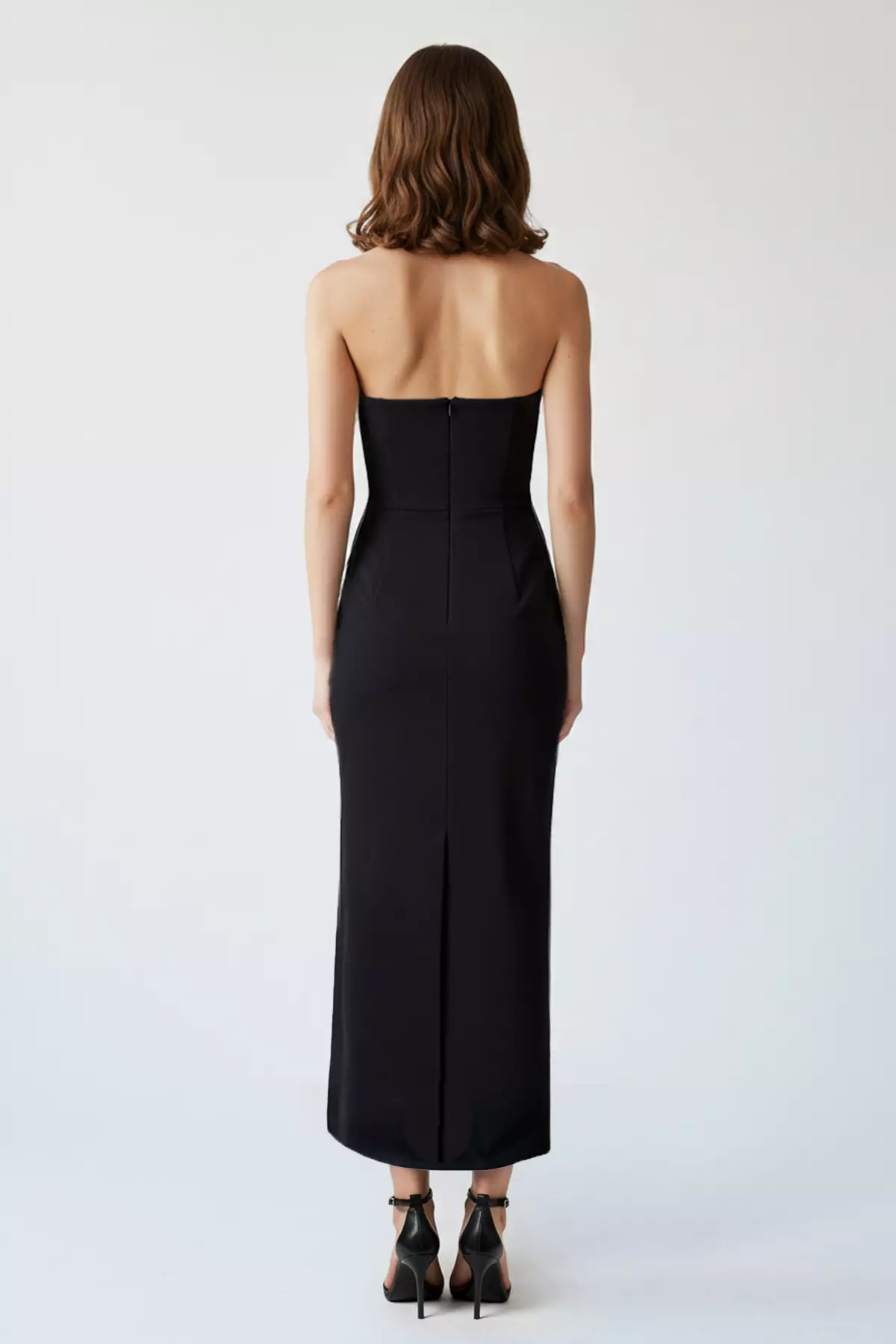 Straight Midi Sleeveless Stylish/Night Fitted Dress