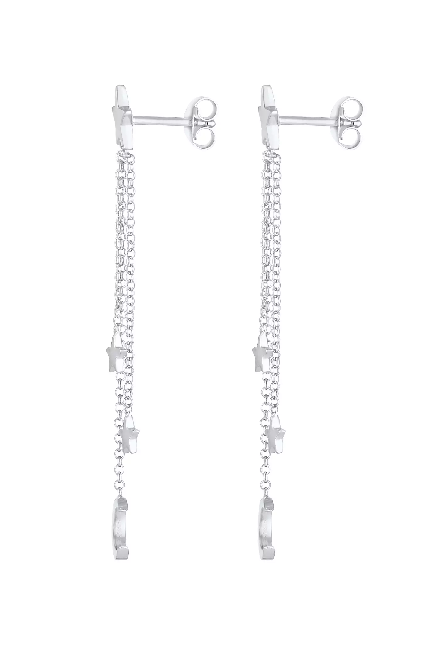 Earrings Dangles Stars Crescent Moon Astro Trend