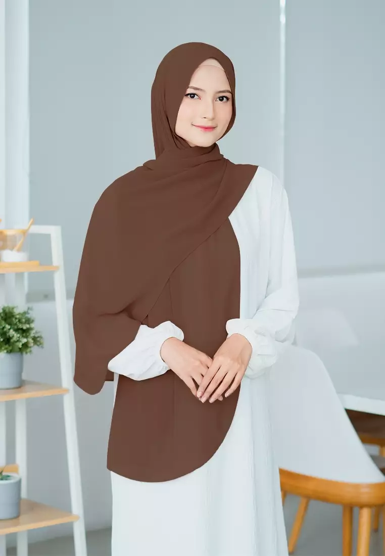 HIJAB INSTAN SAFFA - DARK BROWN