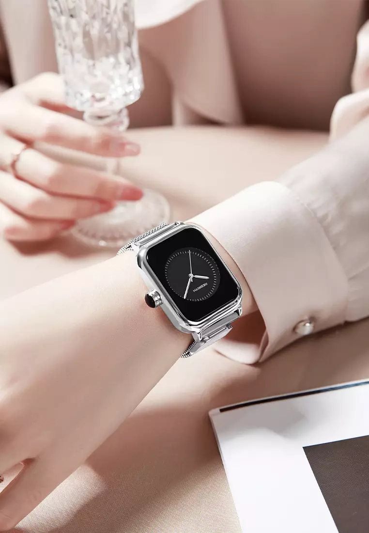 jam tangan wanita special design tali stainless steel anti air jam tangan cewek