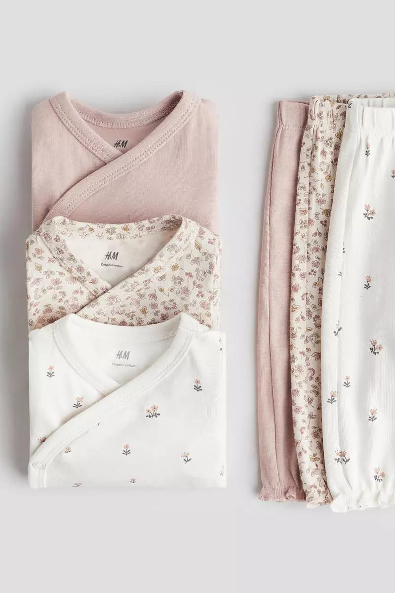6-piece bodysuit and trousers set