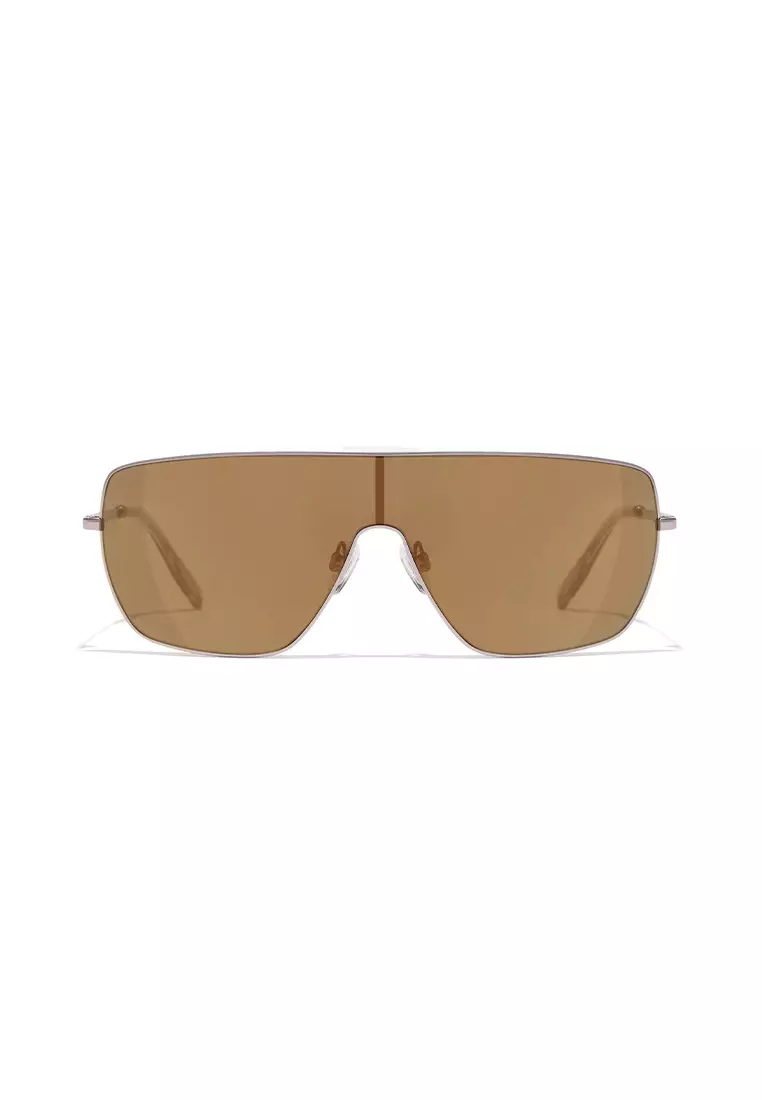 HAWKERS Metal Beige Eclipsa Sunglasses For Men And Women, Unisex. Official Product Designed In Spain
