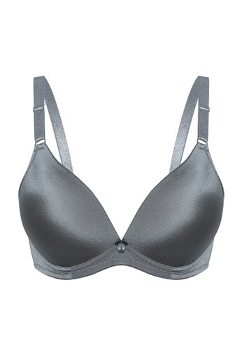 Tulip by Christine Lingerie Sleek & Shine Full Cup Non Wire - Grey