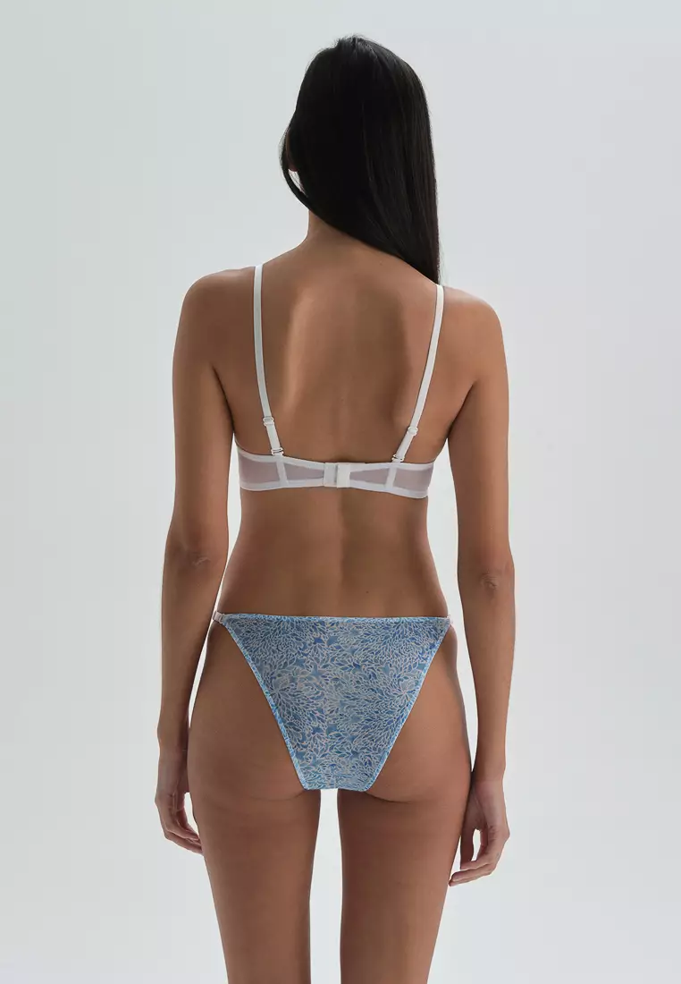 Buy DAGİ Blue Brief, Floral, Regular Fit, Underwear for Women 2024 Online