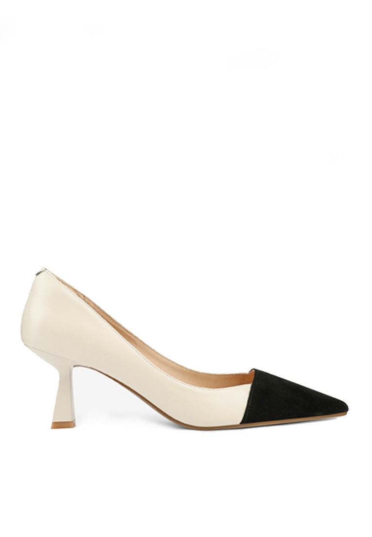 VANSA Color Block Pointed High Heels VSW-H546353