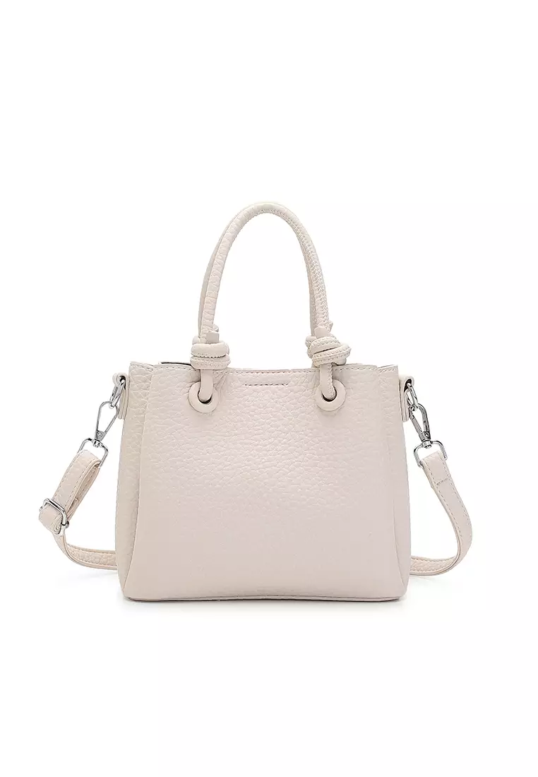 Women's Top Handle Bag / Sling Bag / Crossbody Bag / Shoulder Bag (Tas Tangan Wanita / Tas Selempang Wanita / Tas Bahu Wanita) - Putih