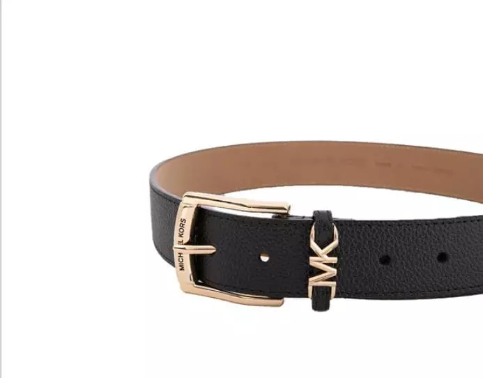 Jual Michael Kors 558912 Michael Kors belt Logo Mk Leather Black