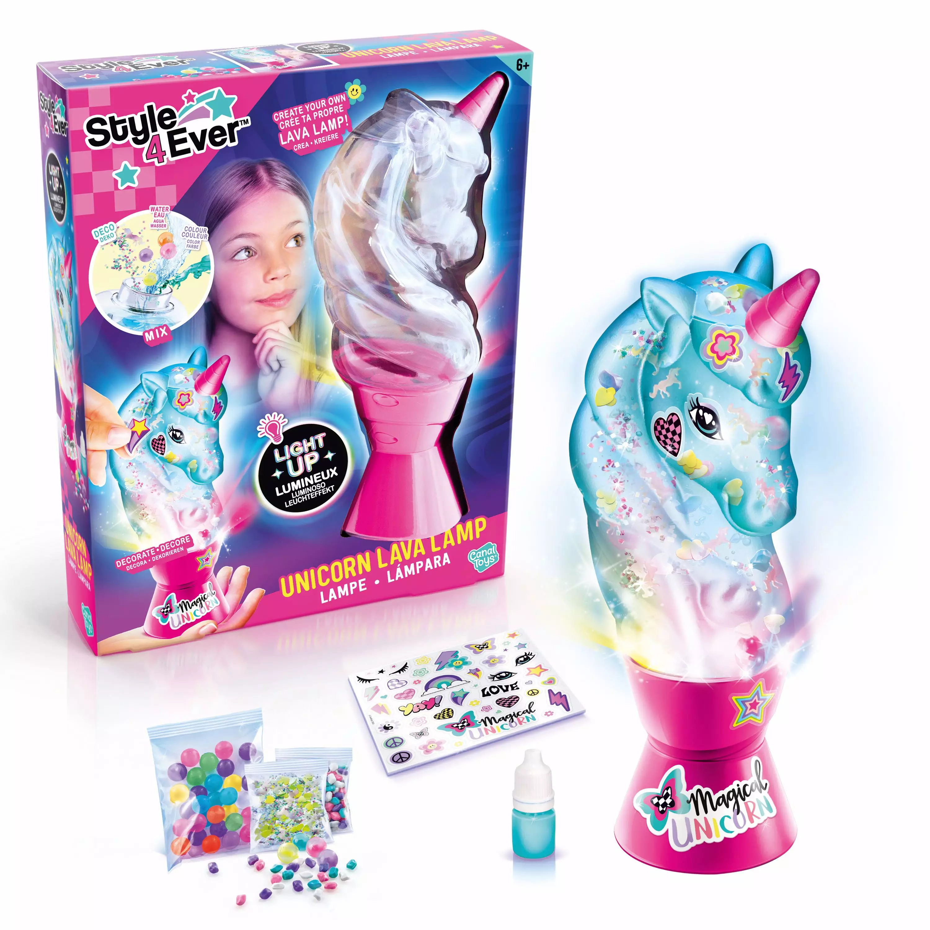Unicorn Big Lava Lamp - Mainan  anak