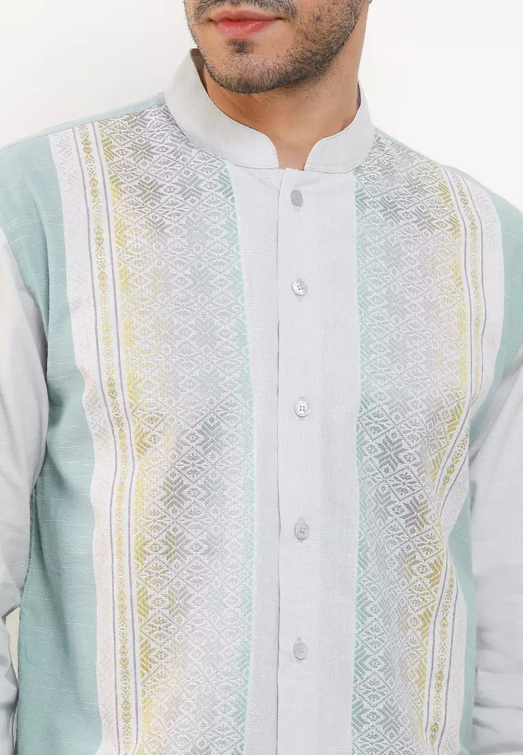 Deep Aqua Long Baju Koko