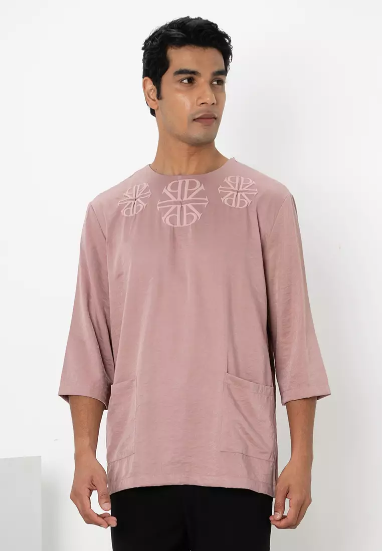 Da'ud Quarter Sleeve Kurta- Tencel Cotton
