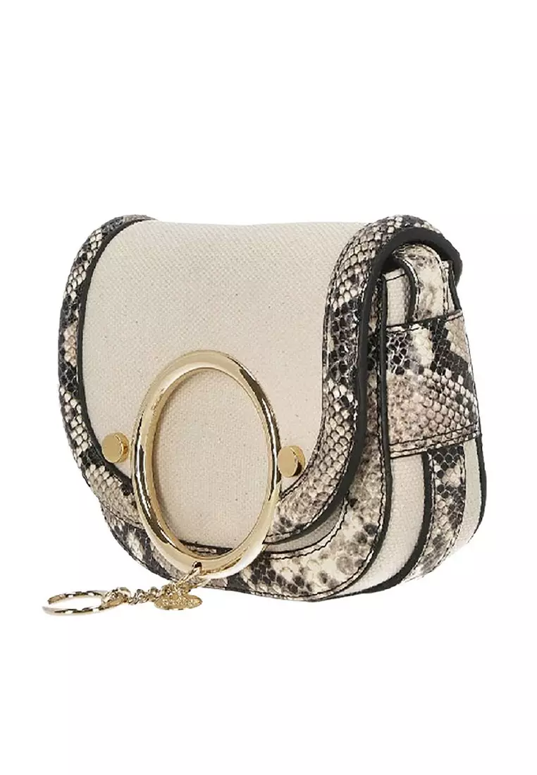Small Mara Crossbody Bag in Cement Beige