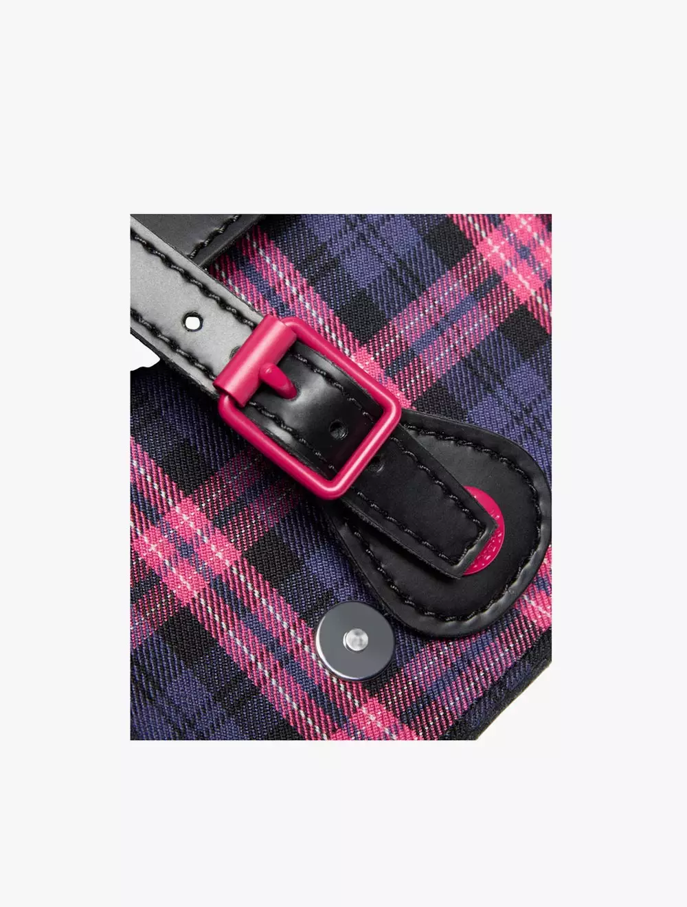 Dr. Martens 7" Satchel Bag Black+Pink Multi Kiev+Tartan Woven