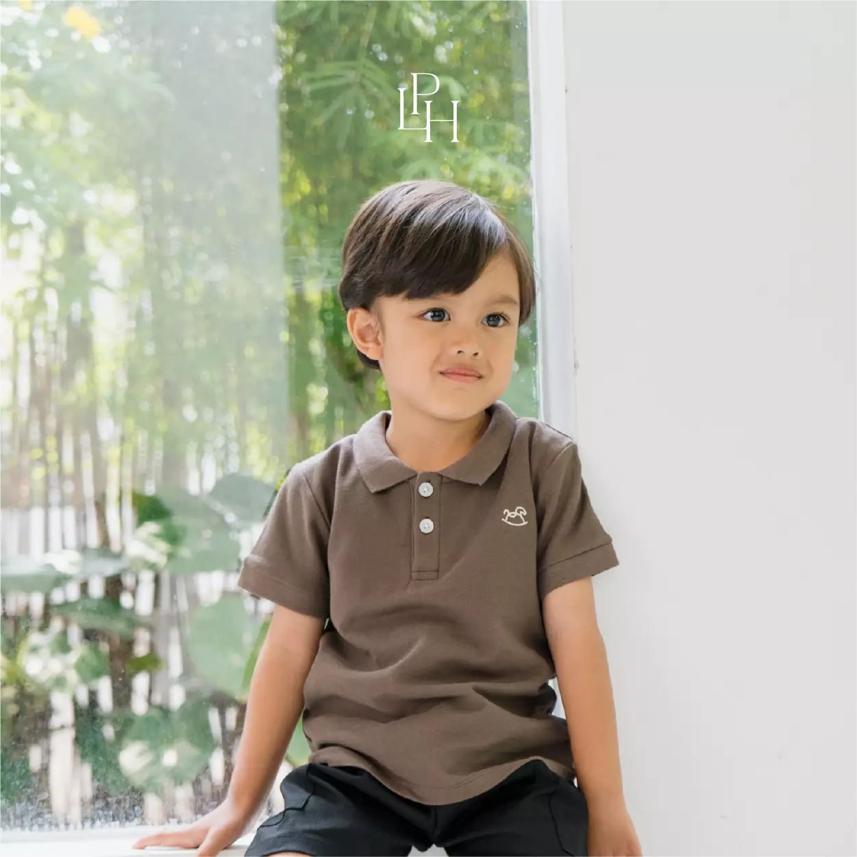 Little Palmerhaus - Basic Polo 12.0 (Kaos Polo Anak) Puff Beige