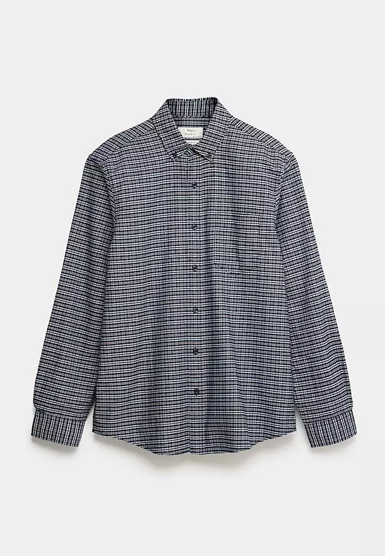 Ultimate Pure Cotton Check Oxford Shirt