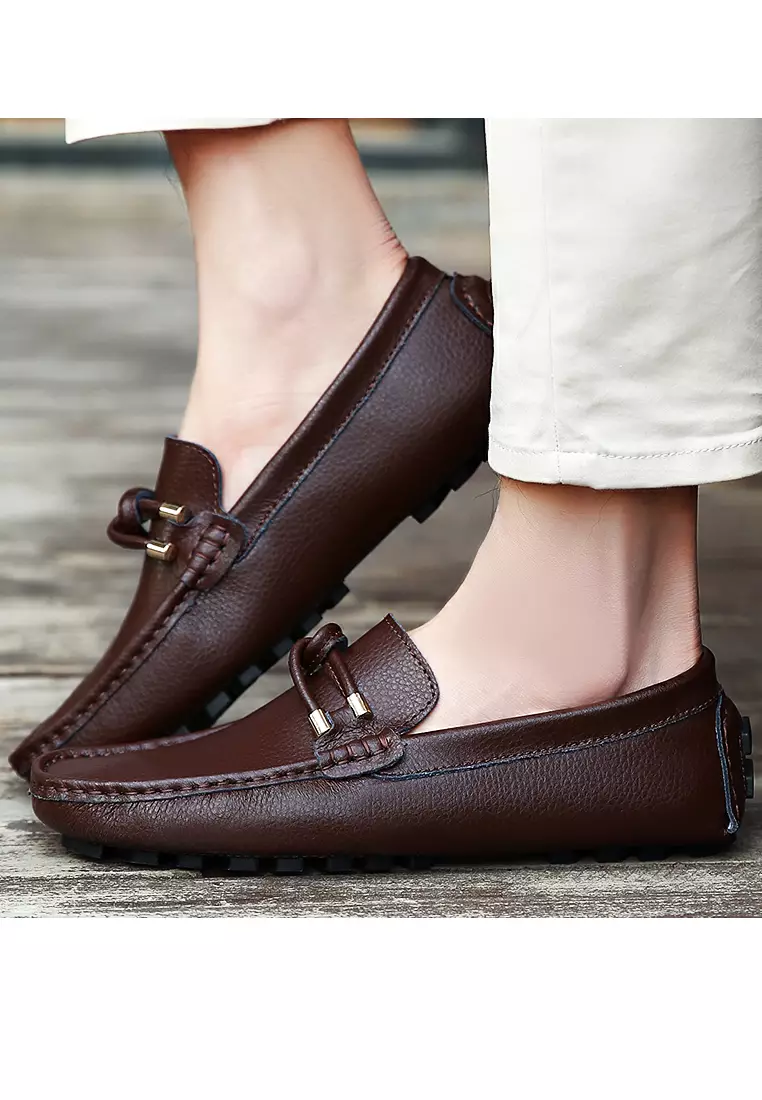 Leather Knot Loafers & Boat Shoes YY9088