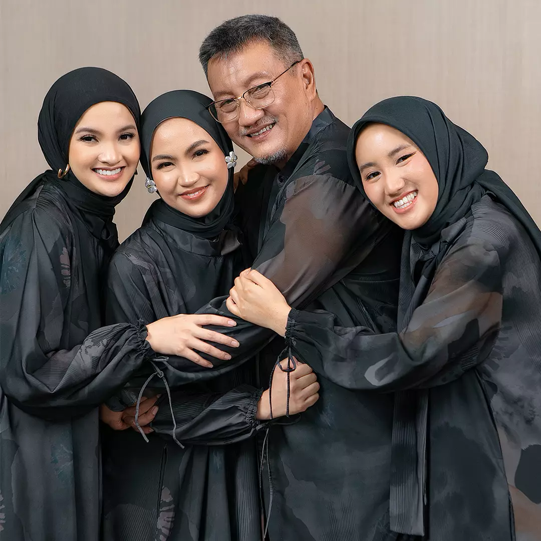 Sefira Sarimbit Series Dress Dewasa Ash Black