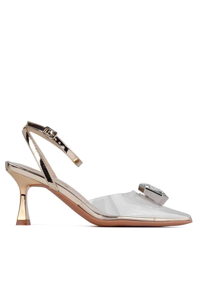 7CM Rhinestone Buckle Ankle Strap High Heel Sandals XJ3289-35