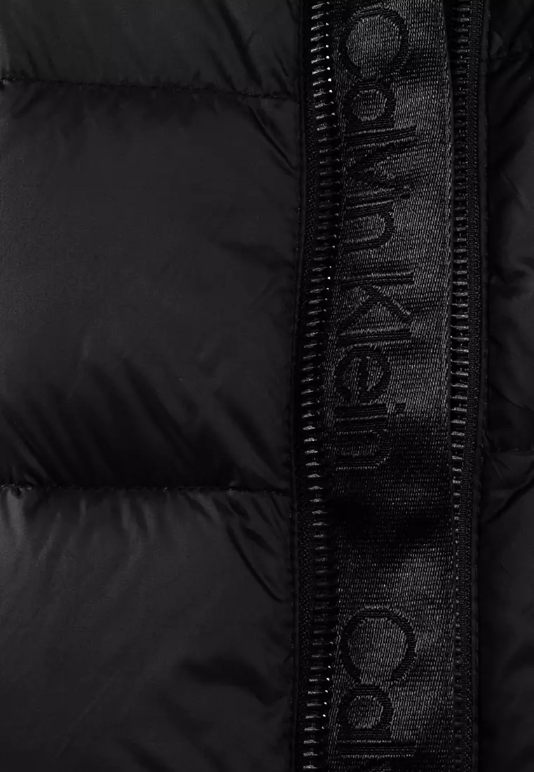 尼龍拉鍊可拆卸連帽羽絨背心