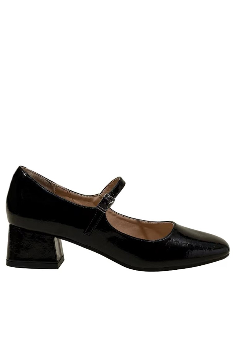 4CM Buckle Strap Patent Leather Mary Jane Shoes TE2010-2