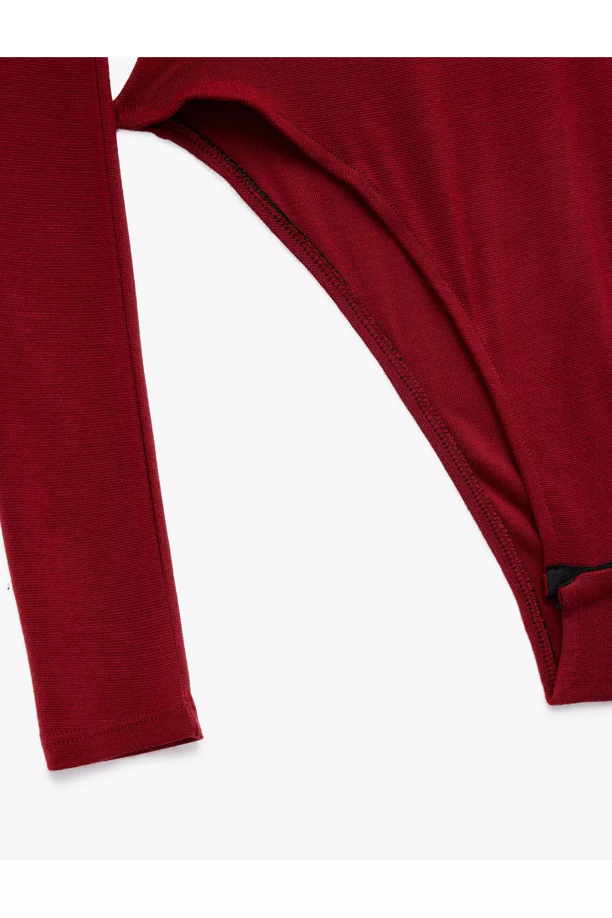 Viscose Fabric Slim Fit Long Sleeve Stand Collar Bodysuit