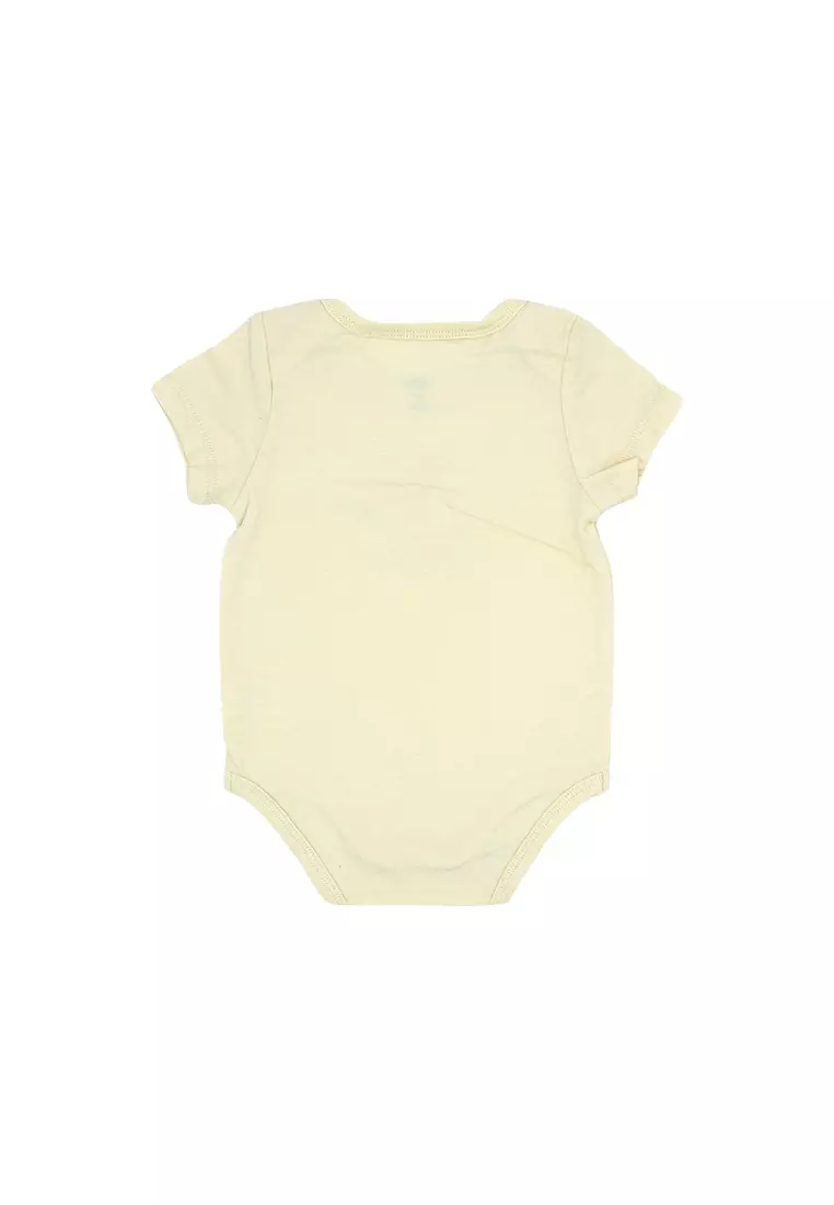 Baby Boy Licensed Newborn Essentials Short Sleeve Onesies Pack of 3 "Animal Roots"