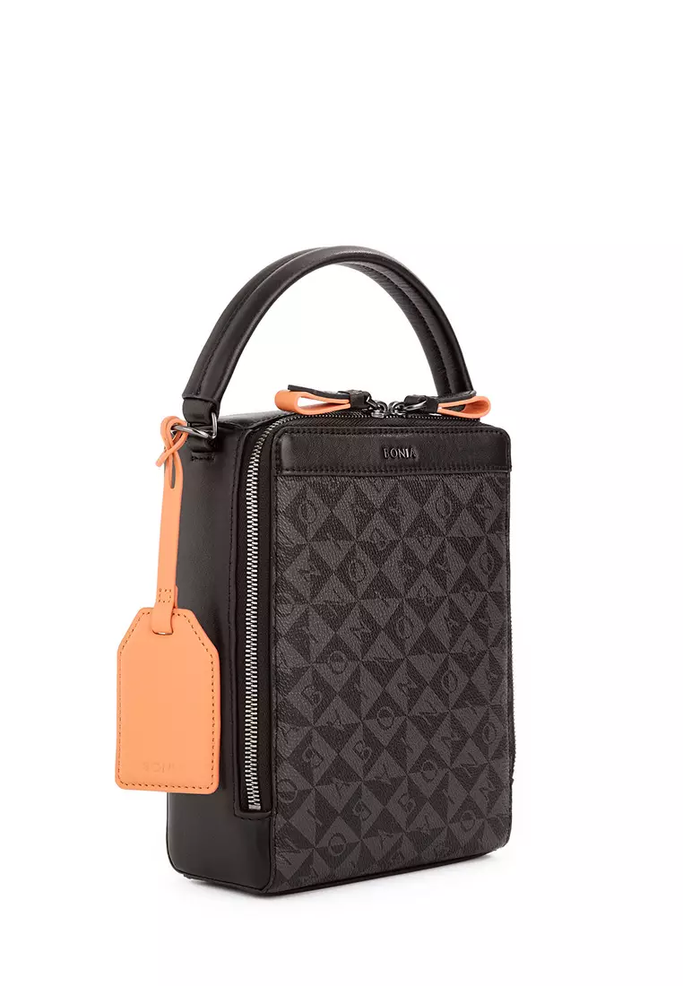 Orange Alvaro Monogram Messenger Bag