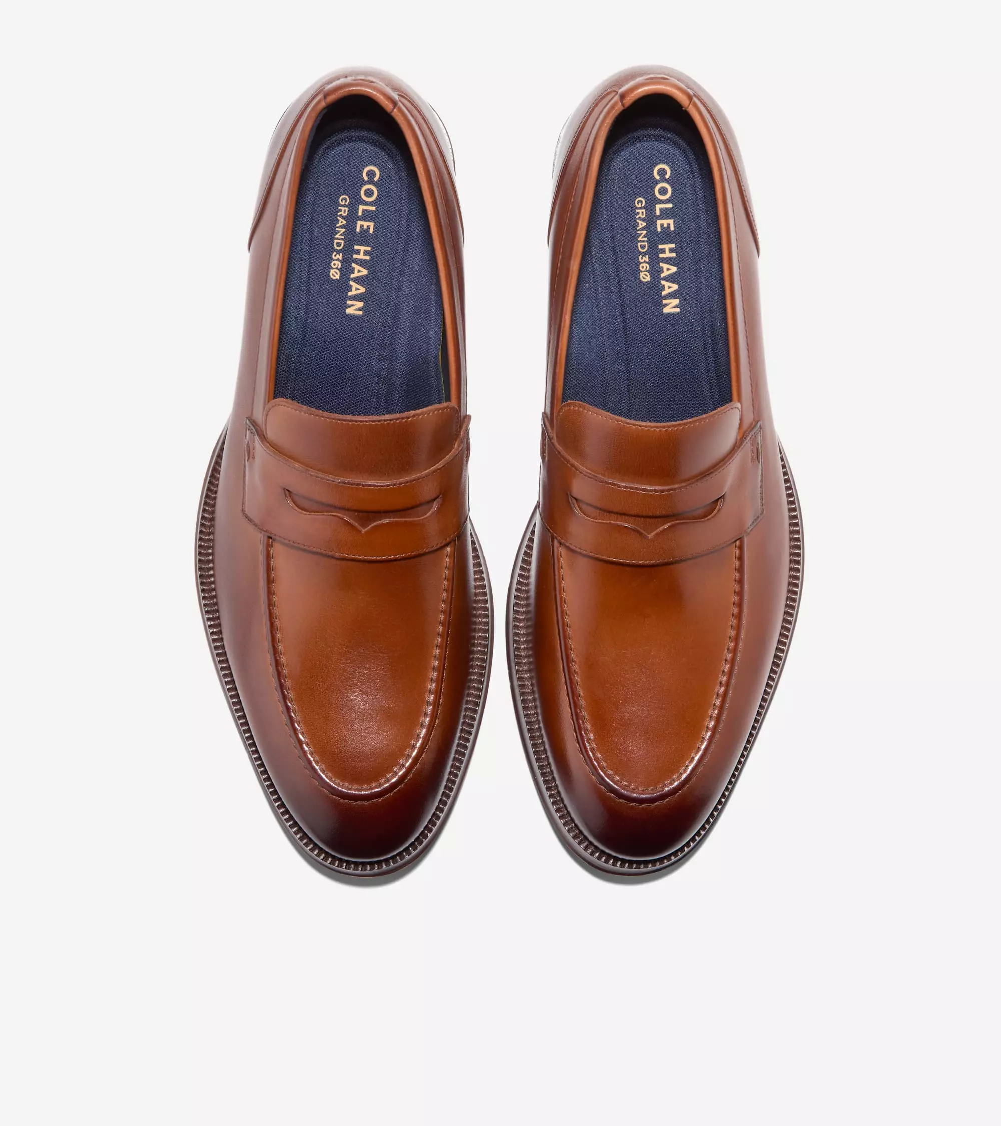 Cole Haan Men Carnegie Penny Loafers - (Brown)