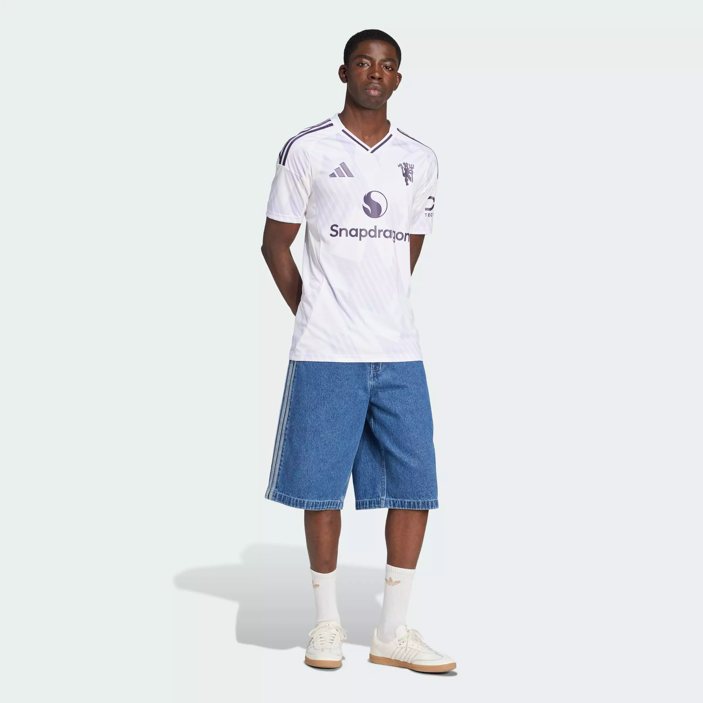 Football Manchester United 25/26 Away Jersey Men White JI7423