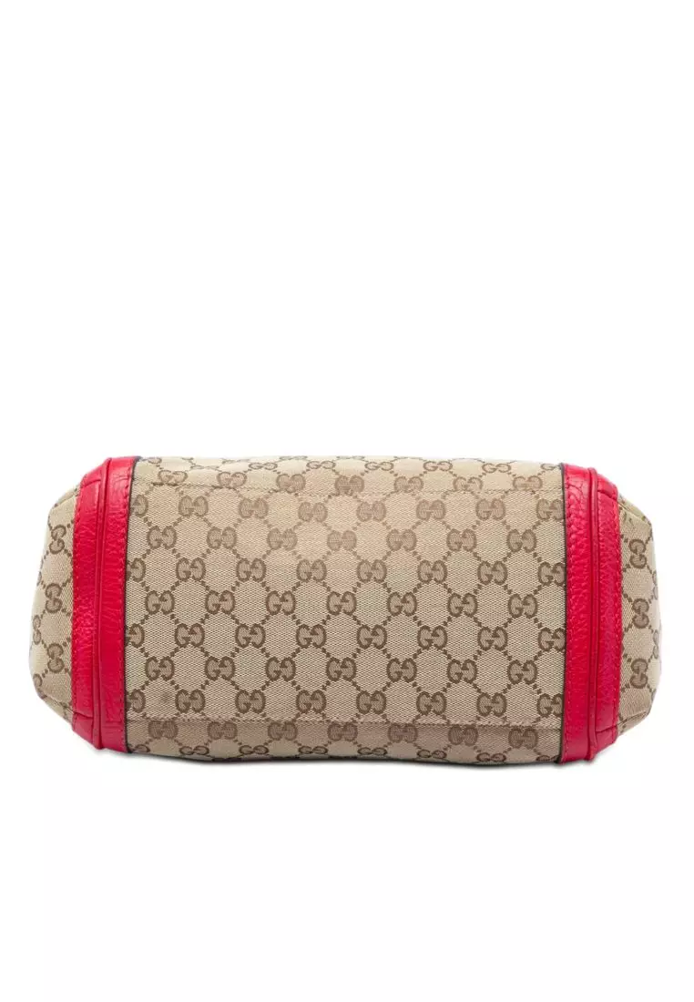 Pre-Loved Gucci Gg Canvas Bella Flap Satchel
