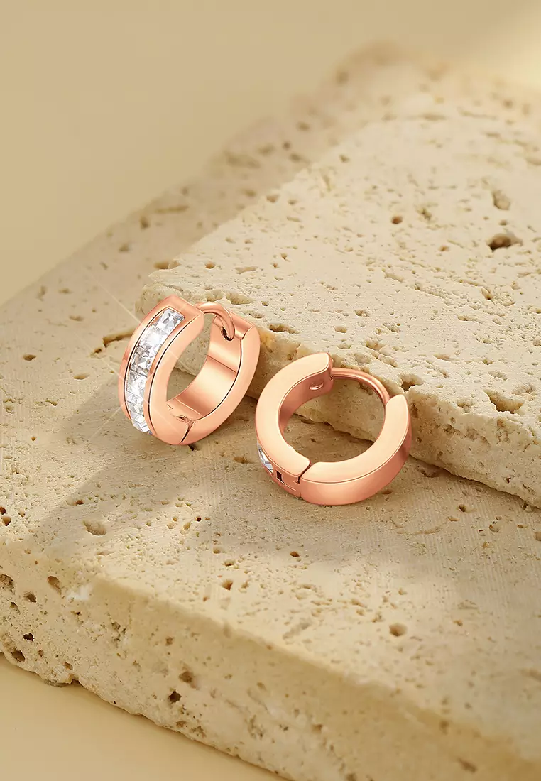 Anting Wanita Antingan Berlian Elegan Fashion Anti Luntur Cewek Earrings Original