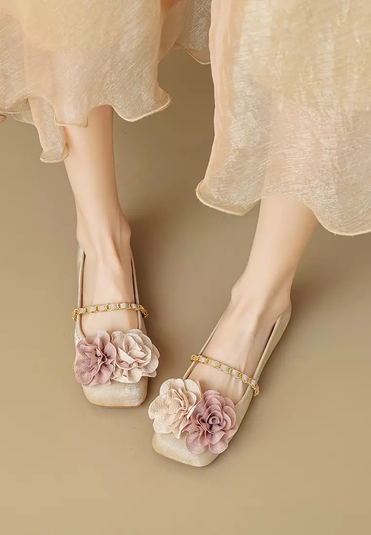 Flower Strap Mary Jane Shoes WW89-1