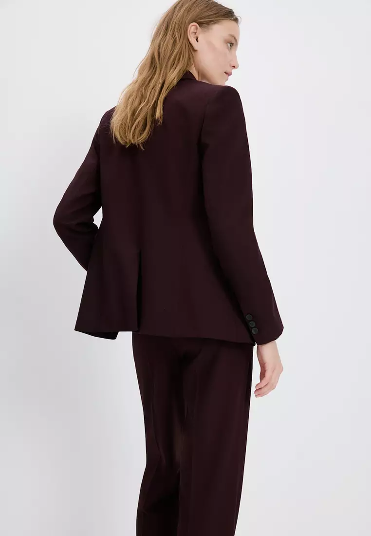 Straight-Fit Suit Blazer